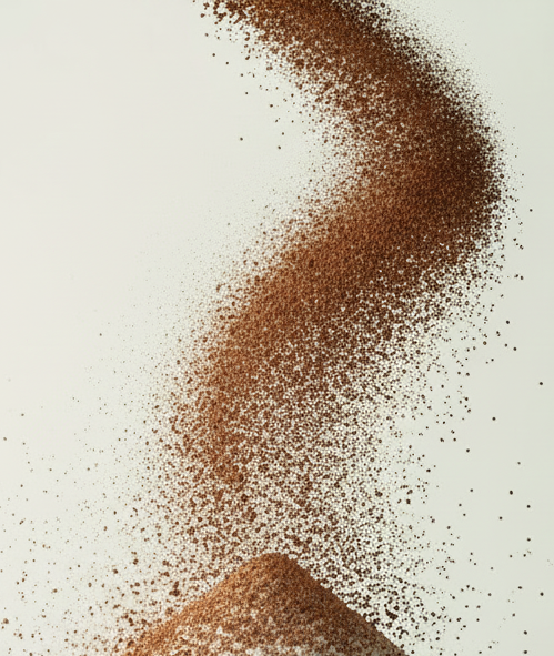 從圖片上方散型灑落